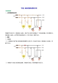 【中考复习】苏科版初三物理 家庭电路故障分析