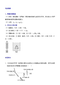 备战2023新中考二轮物理专题导练 专题19 阿基米德原理与浮力计算