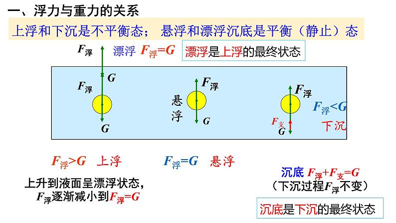 10.3+物体的浮沉条件及应用+2022-2023学年人教版物理八年级下册课件PPT第3页