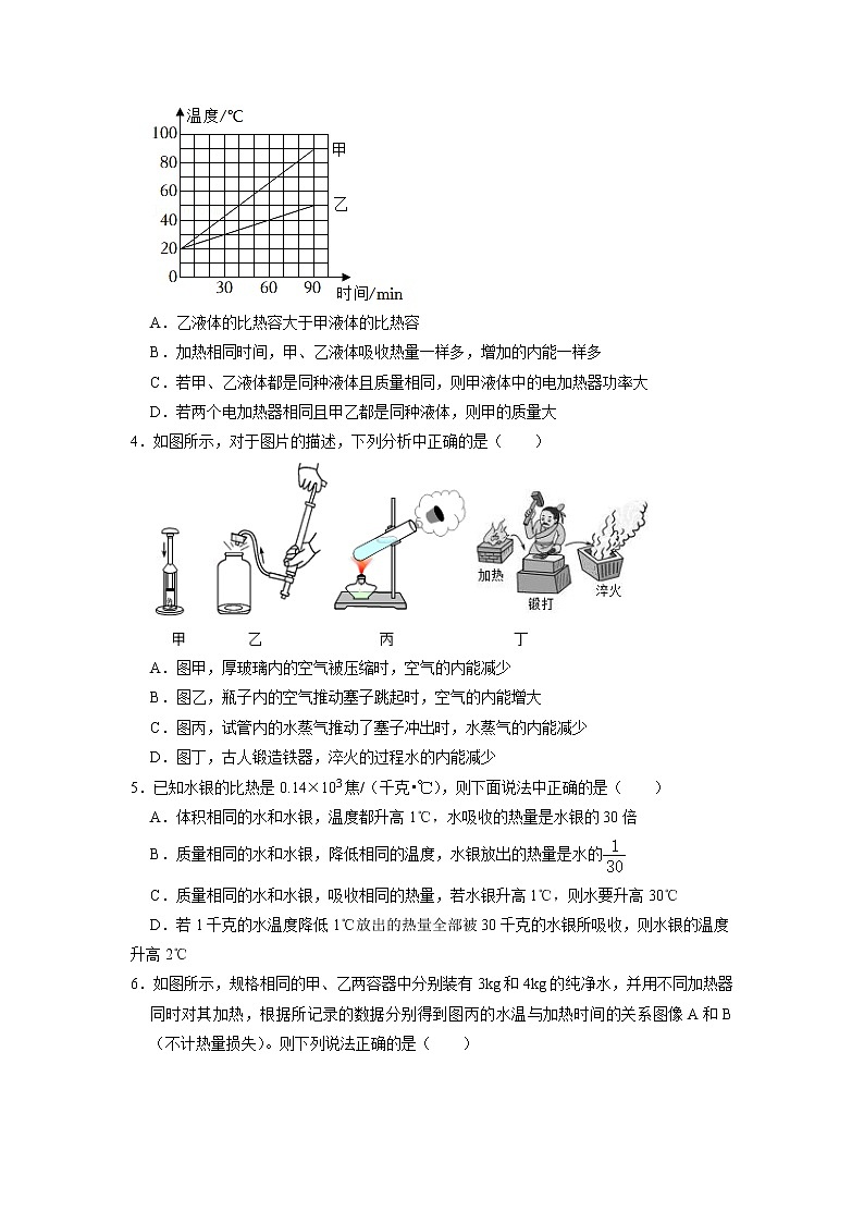 九年级物理学霸赛考卷01- 2022-2023 九年级全一册物理《压轴挑战》培优专题训练（人教版）02