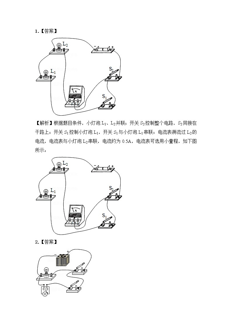  2023 人教版中考物理专题复习——九年级全册作图题专题答案第2页