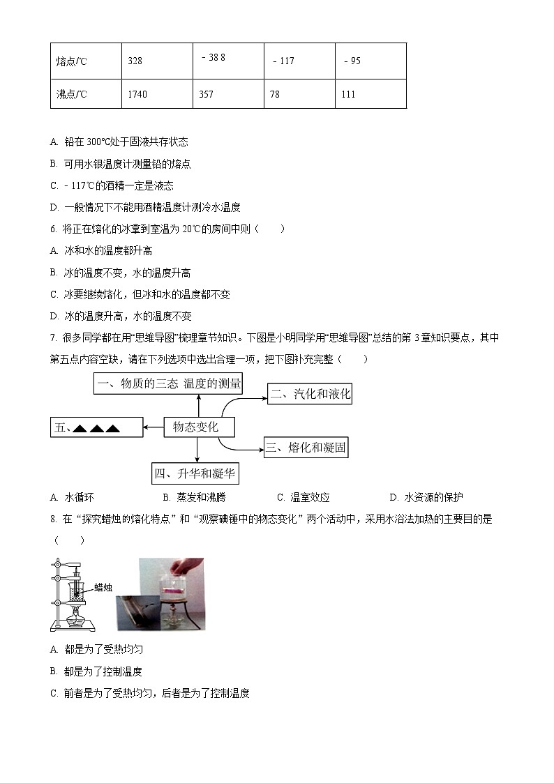 泰兴市济川中学2021-2022学年九年级3月月考物理试题（含解析）第2页