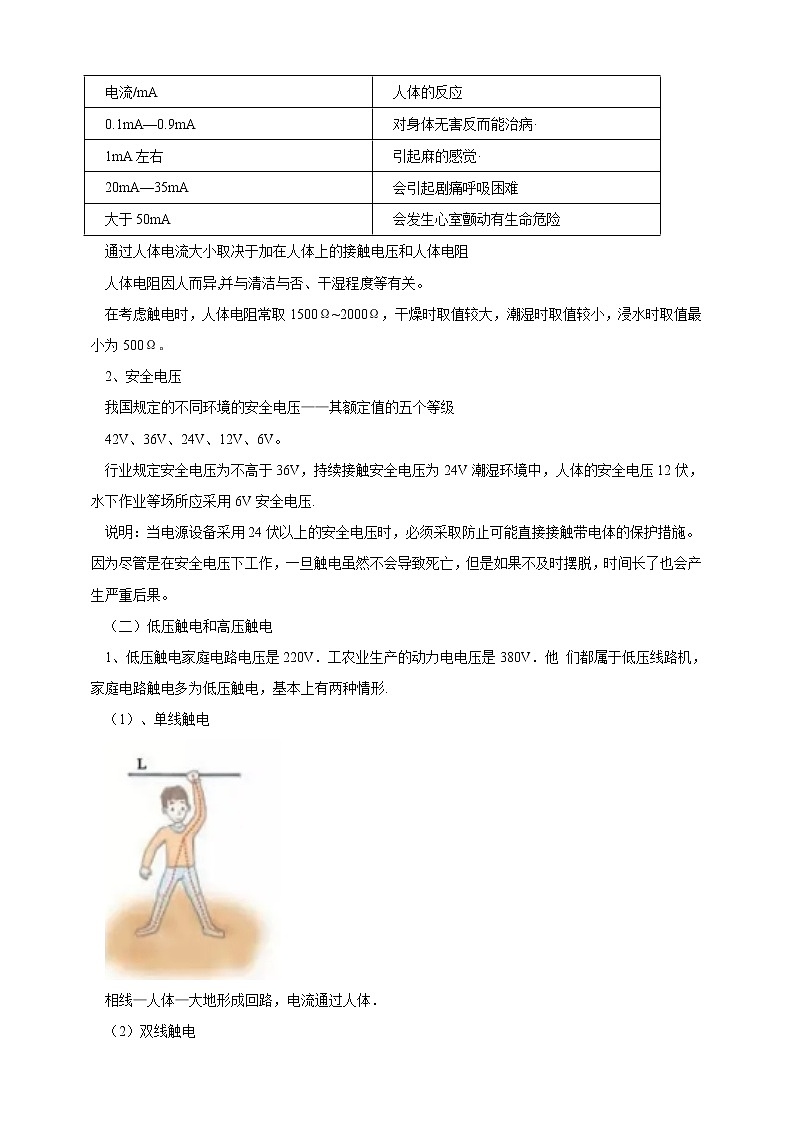 教科版 初中物理 九年级 9.3 安全用电与保护（课件+含解析练习+教案）02