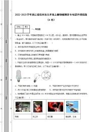 2022-2023学年浙江省杭州市九年级上册物理期末专项提升模拟题（AB卷）含解析