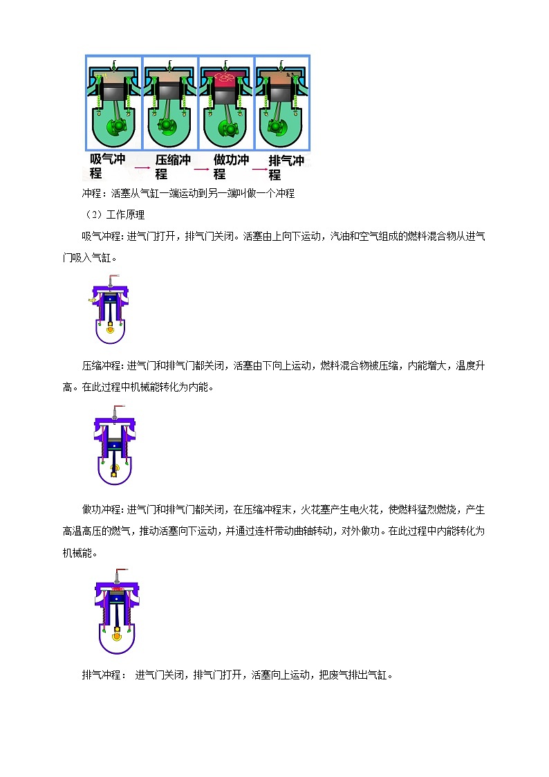 沪教版 初中物理 八年级下册 5.5  热机（教案）第3页