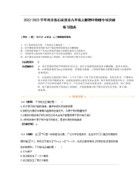 2022-2023学年河北省石家庄市九年级上册期中物理专项突破练习题库（含解析）