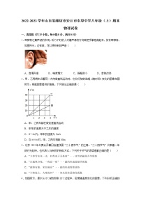 山东省潍坊市安丘市东埠中学2022-2023学年八年级上学期期末物理试题(含答案)