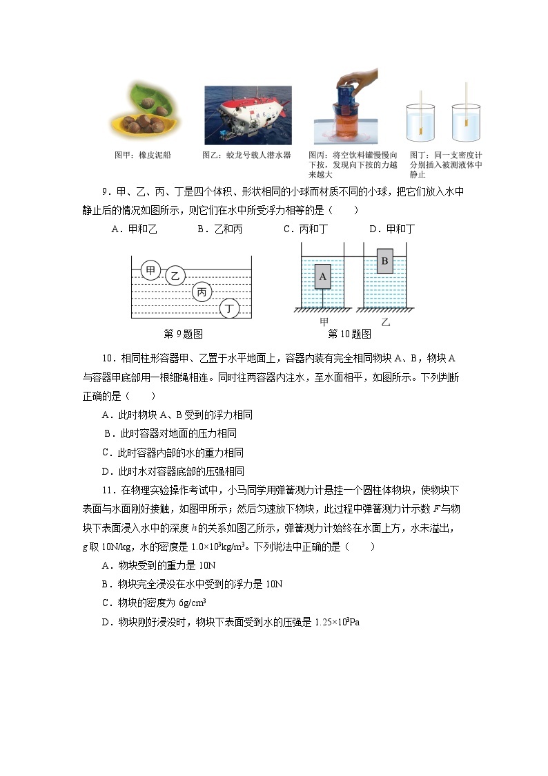 【人教版】八下物理  第十章《浮力》  课件+教案+导学案+同步练习+内嵌视频03