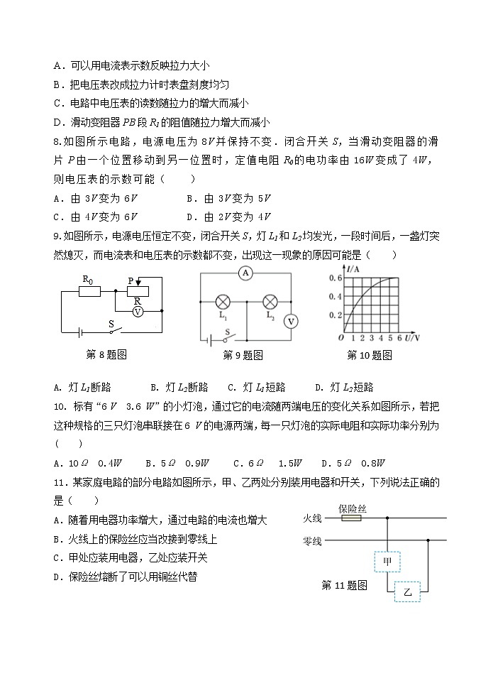 江苏省宿迁市钟吾初级中学2022-2023学年九年级上学期期末物理试卷第2页