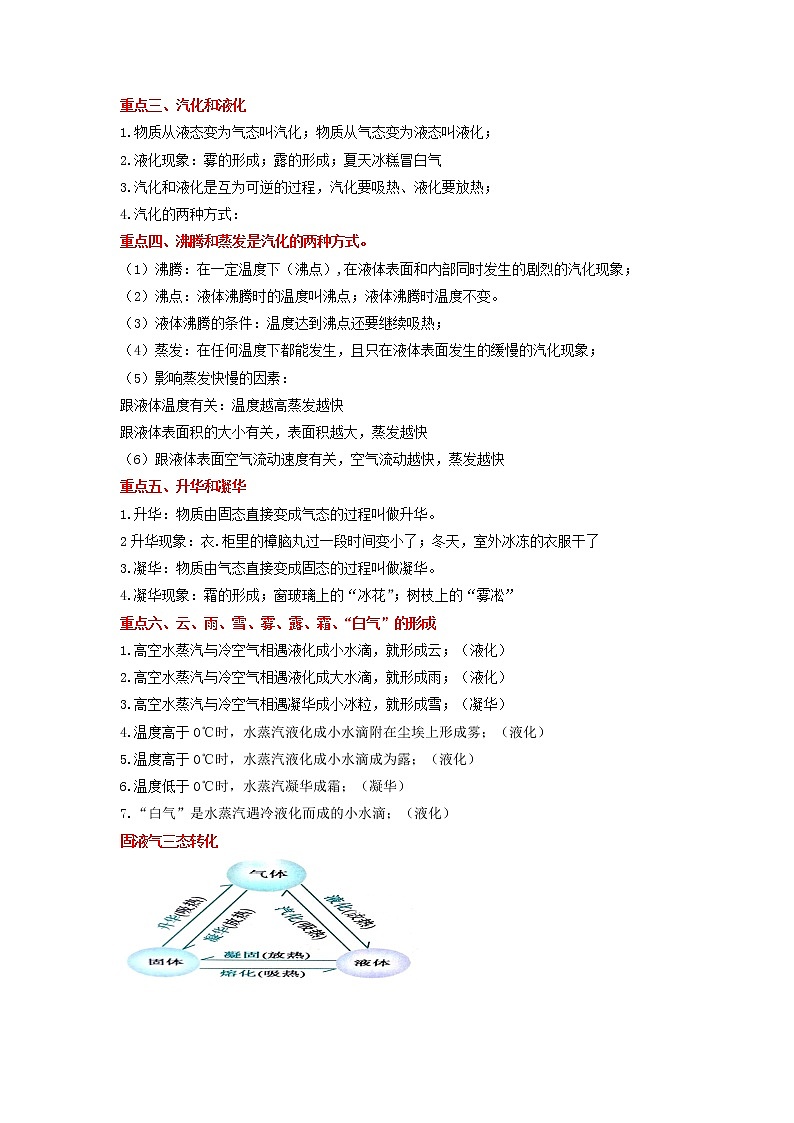 备战2023物理新中考二轮复习重难突破（北京专用）专题05 物态变化（原卷版）第2页