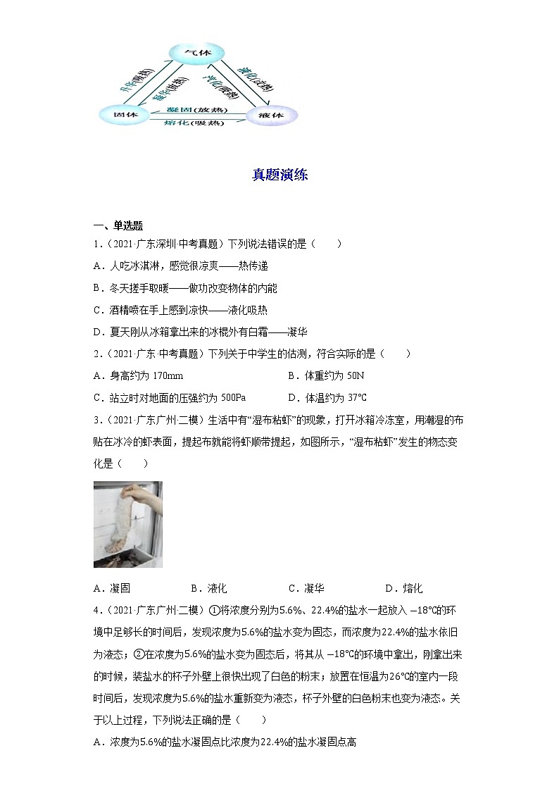 备战2023物理新中考二轮复习重难突破（广东专用）专题04 温度和物态变化（解析版）第3页