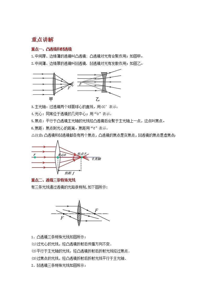 备战2023物理新中考二轮复习重难突破（河北专用）专题03 透镜成像规律（解析版）第1页