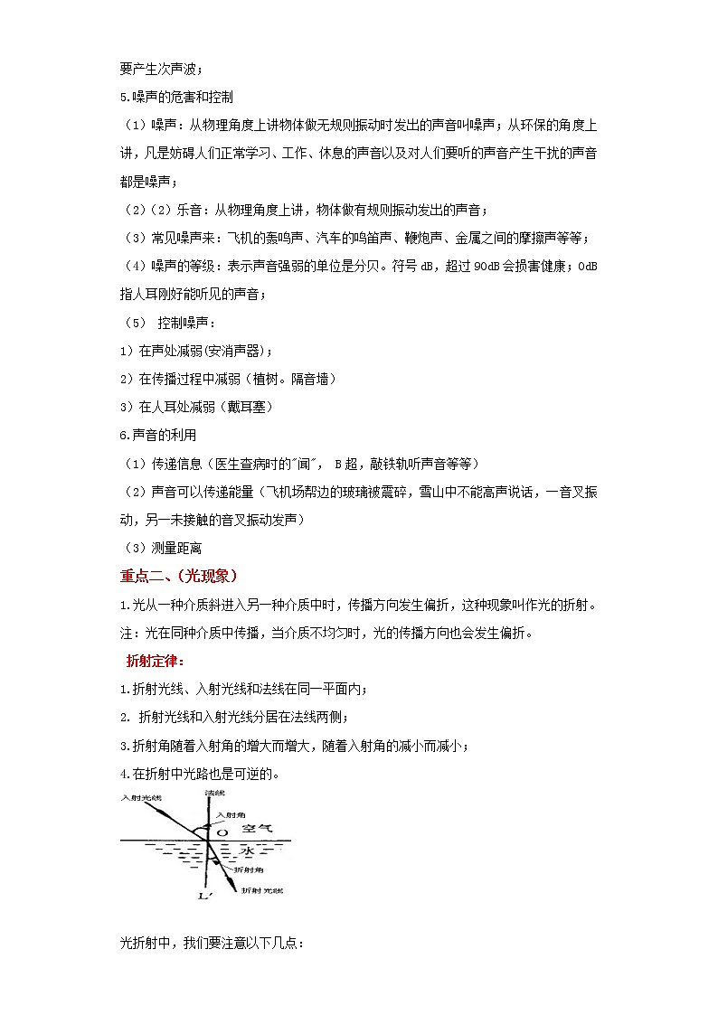 备战2023物理新中考二轮复习重难突破（山东专用）专题02 声和光现象（解析版）第2页