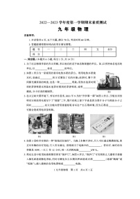 河南省驻马店市正阳县2022-2023学年九年级上学期期末物理试题