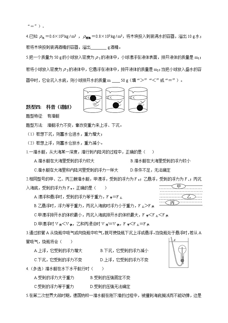 2023年中考物理一轮复习  第十一章  浮力第3页