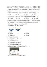 湖南省邵阳市新邵县2022-2023学年八年级上学期期末物理试题(含答案)