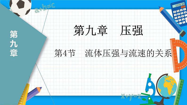 9.4流体压强与流速的关系（课件）（人教版）01