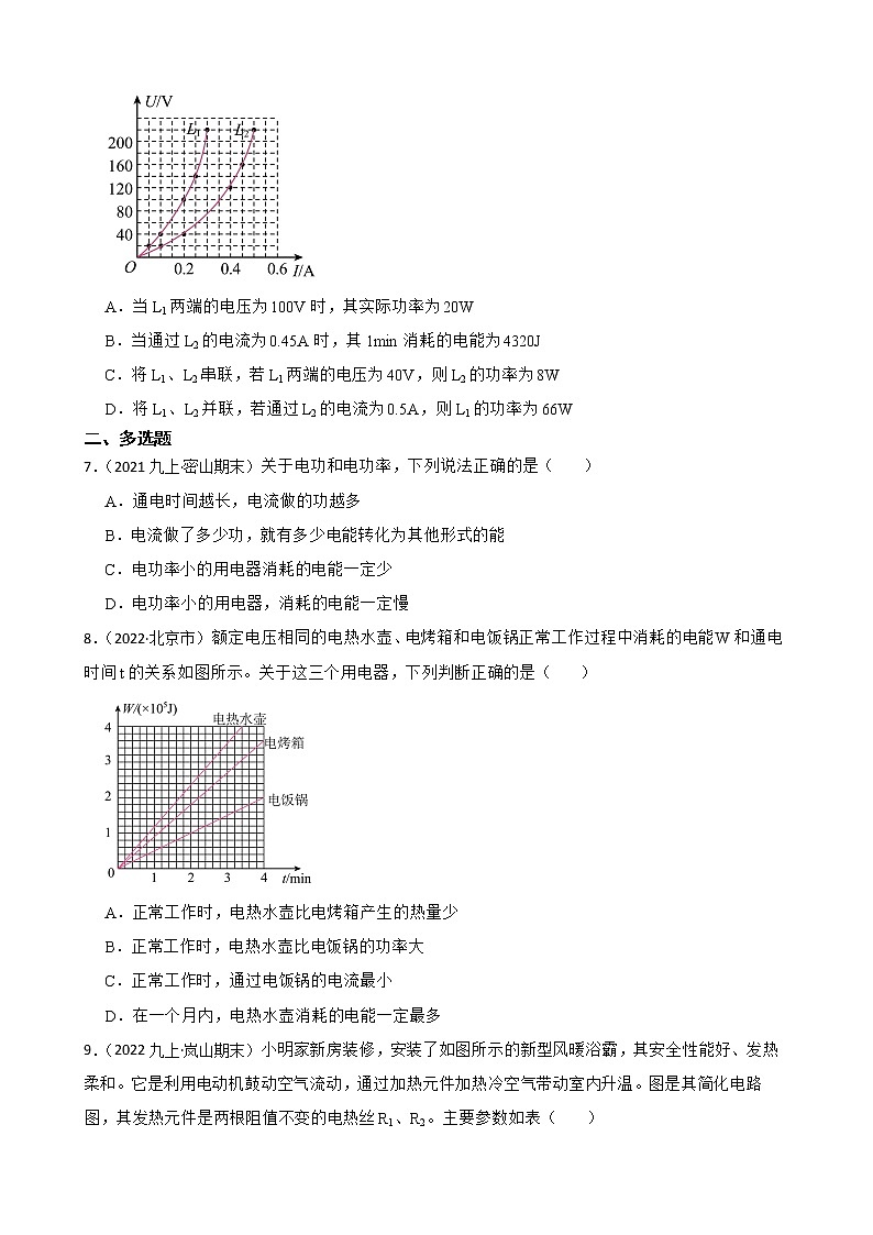 【中考一轮复习】2023年中考物理专题卷  18 电与磁—电能 电功（含解析）第2页