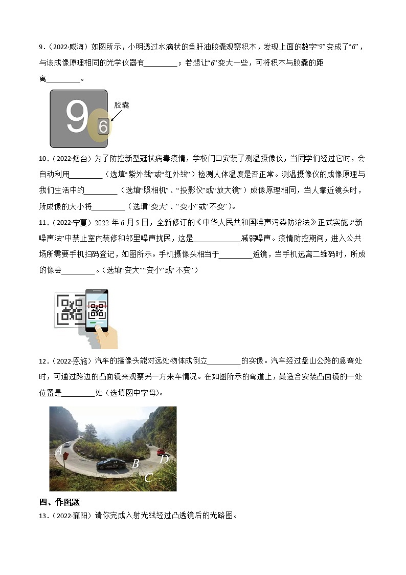 【备考2023】2022年中考物理人教版真题分类汇编——专题 5.透镜及其应用（ 含解析）03