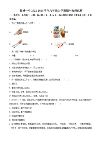 盐城一中2022-2023学年九年级上学期期末物理试题（含解析）