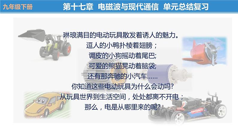 第十七章 电磁波与现代通信——本章总结复习（课件）-苏科版九年级物理下册同步教学精美课件第1页