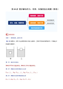 第08讲 四步解决浮力、密度、压强综合难题-中考物理重点核心知识点专题讲练（全国通用）