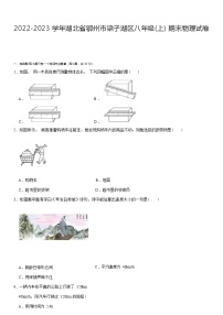 湖北省鄂州市梁子湖区2022-2023学年八年级上学期期末物理试卷 (含答案)