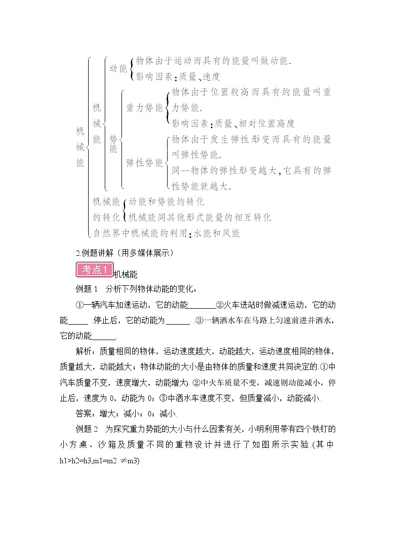 第12章 机械能 章末复习 课件+教案02