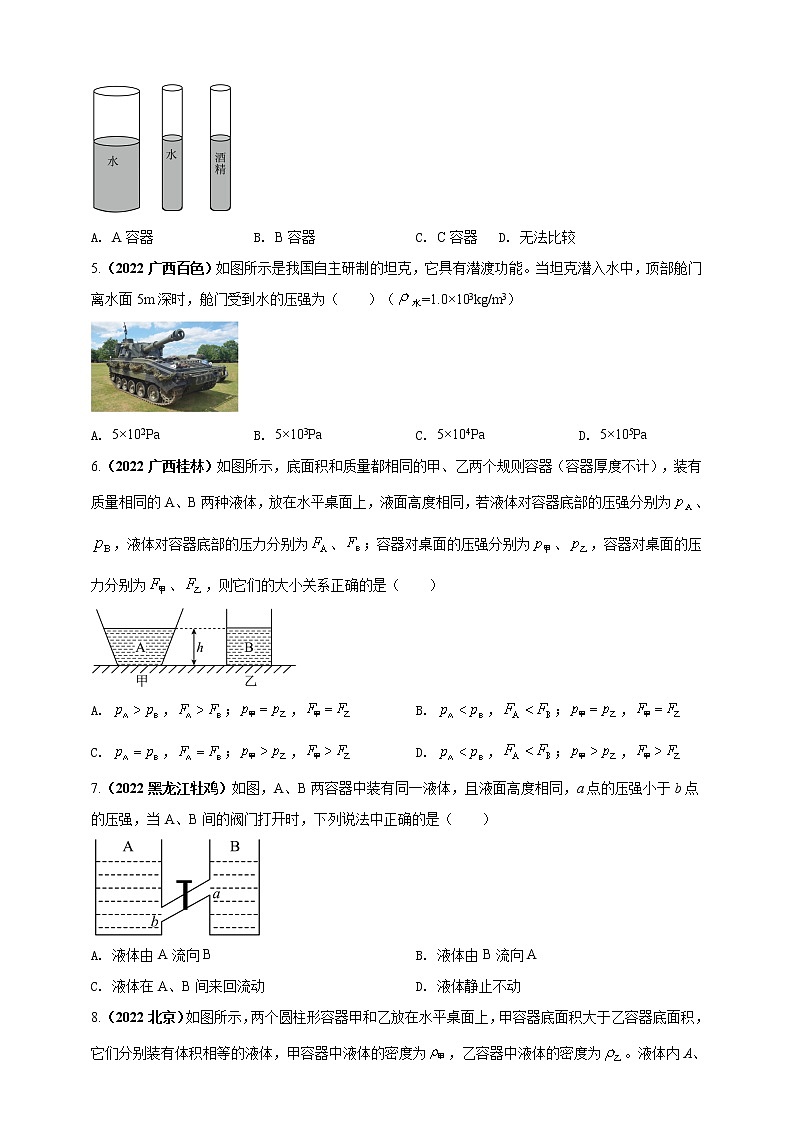 专题09 固体和液体压强问题（原卷版）第2页