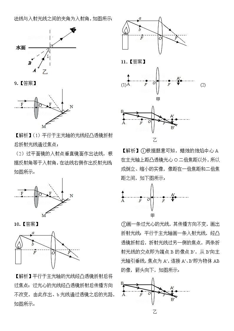 【备考2023】中考物理人教版阶段题型分类汇编——八年级全册作图题专题（解析版）第3页