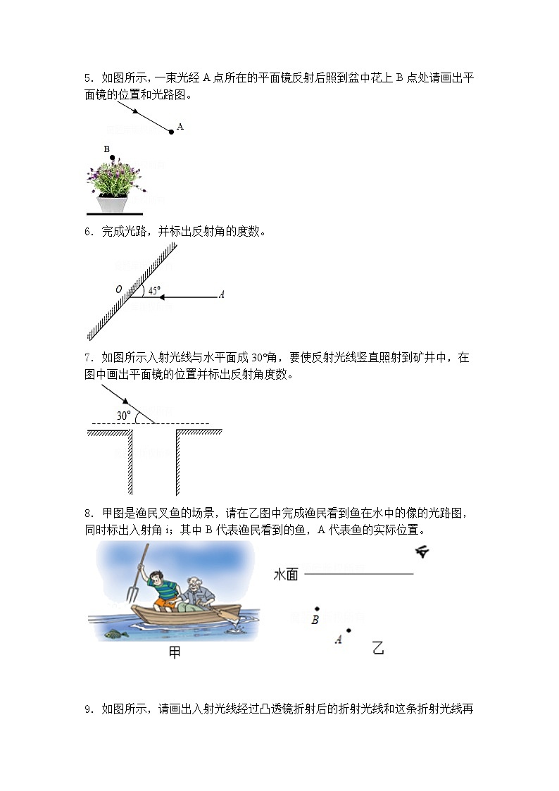 【备考2023】中考物理人教版阶段题型分类汇编——八年级全册作图题专题（原卷版）第2页