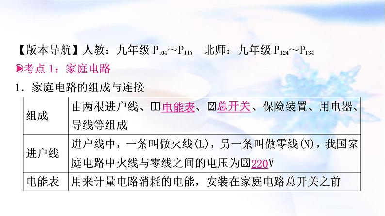 中考物理复习第17讲生活用电教学课件第3页
