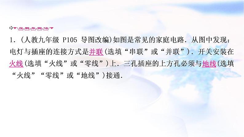 中考物理复习第17讲生活用电教学课件第8页