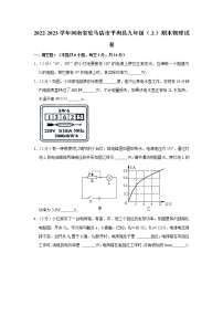 河南省驻马店市平舆县2022-2023学年九年级上学期期末物理试卷（含答案）