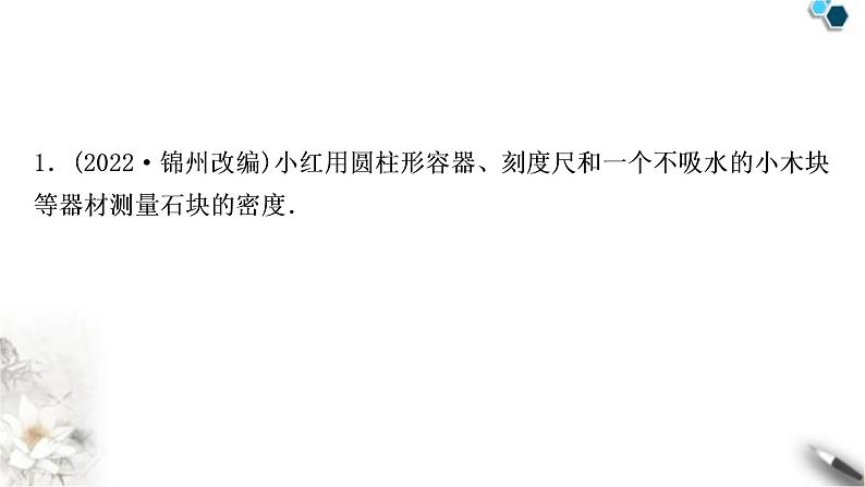 沪科版中考物理总复习专题1浮力法测密度课件第2页