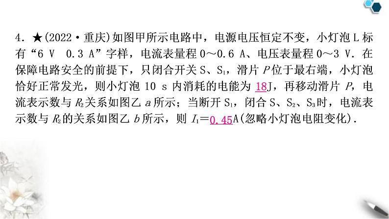 沪科版中考物理总复习专题5动态电路的计算课件06