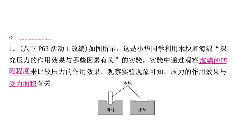 沪粤版中考物理复习第8讲神奇的压强第1课时压力固体压强课件07