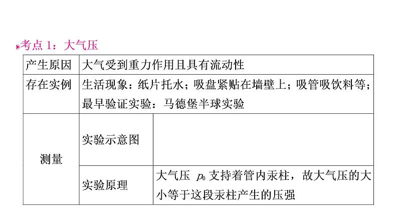 沪粤版中考物理复习第8讲神奇的压强第3课时大气压强神奇的升力课件第3页