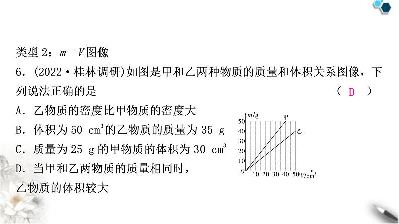 沪粤版中考物理复习题型四坐标图像题课件第7页