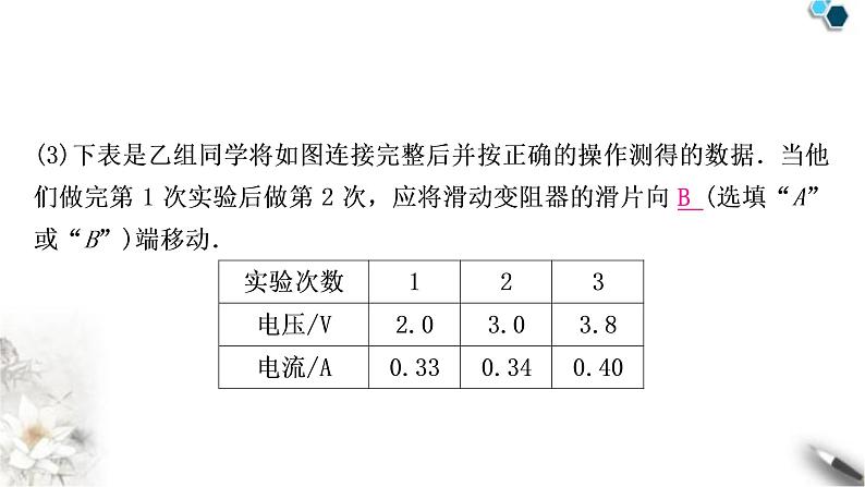 沪粤版中考物理复习第14讲探究欧姆定律第3课时电阻的测量作业课件第8页