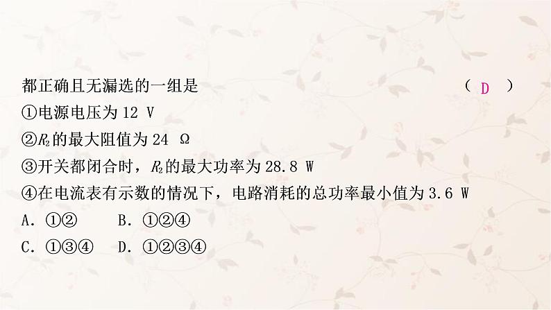 人教版中考物理复习专题9极值、范围类相关计算作业课件05