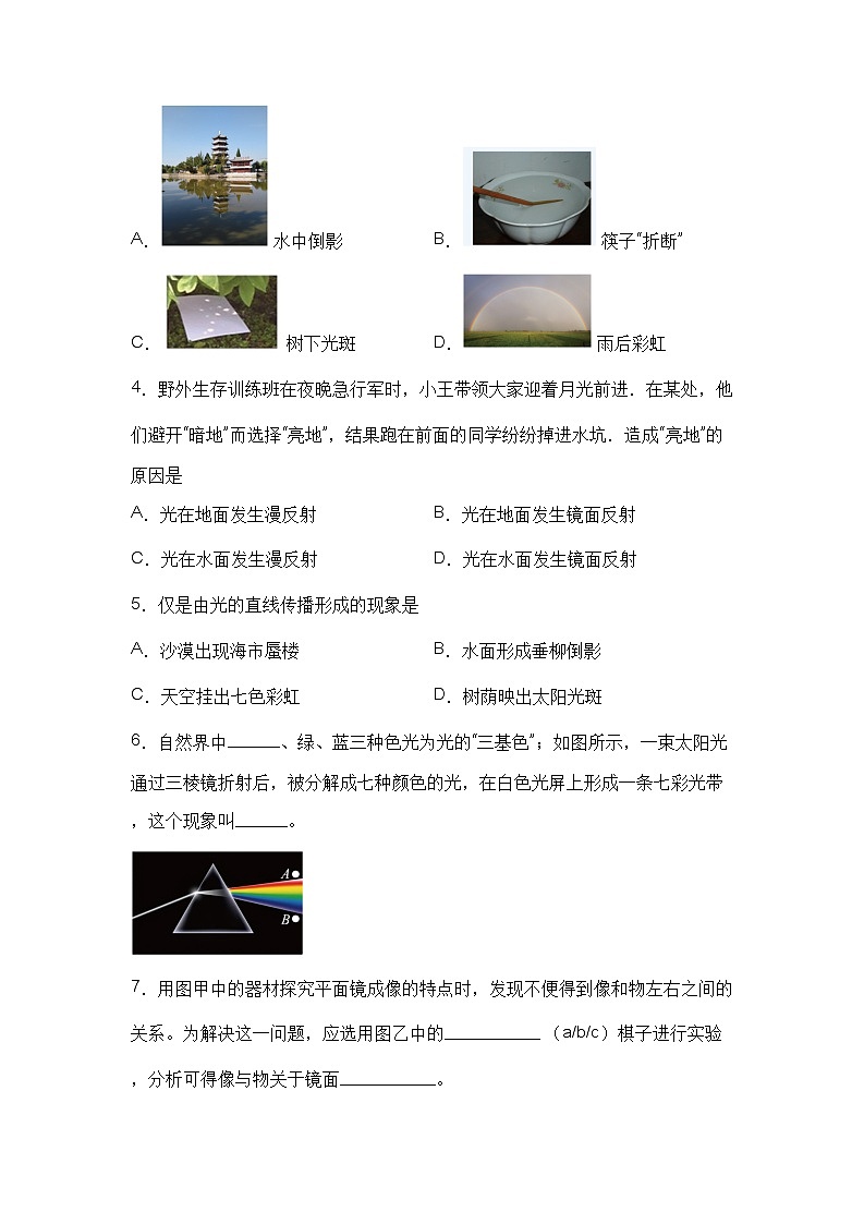 专题9  光现象-2023年中考物理二轮复习专题精讲 （学生版）第3页