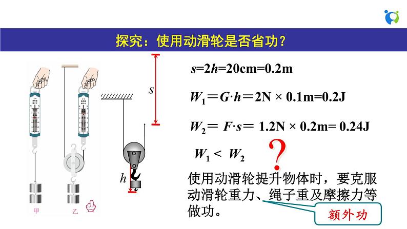 人教版初中物理八年级下册 第十二章  第3节  机械效率 课件第7页