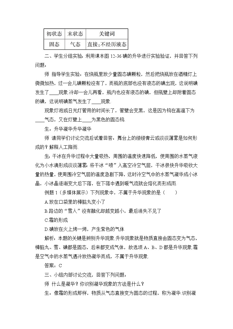 第12章 温度与物态变化 第4节 升华与凝华 课件+教案+素材03