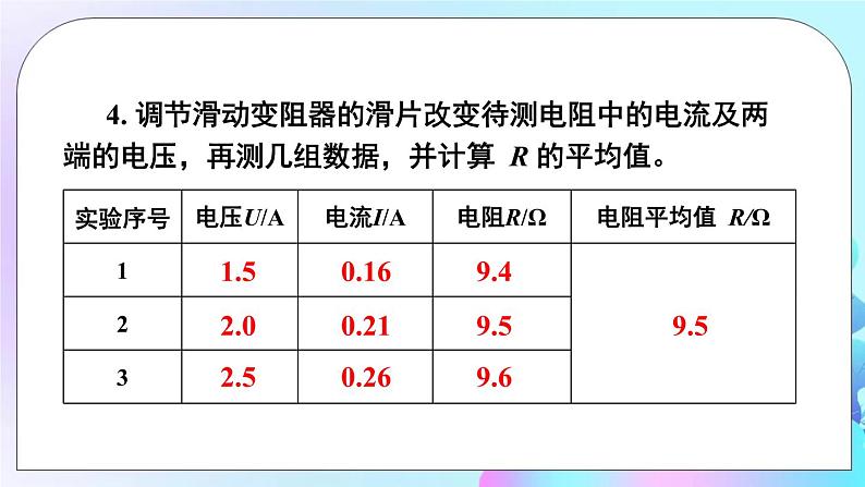 第15章 探究电路 第3节 “伏安法”测电阻 课件第7页