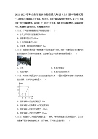 山东省滨州市阳信县2022-2023学年八年级上学期期末物理试卷（含答案）