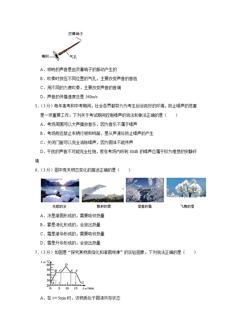 山东省滨州市阳信县2022-2023学年八年级上学期期末物理试卷（含答案）第2页