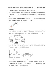 江西省宜春市高安市2022-2023学年九年级上学期期末物理试卷（含答案）