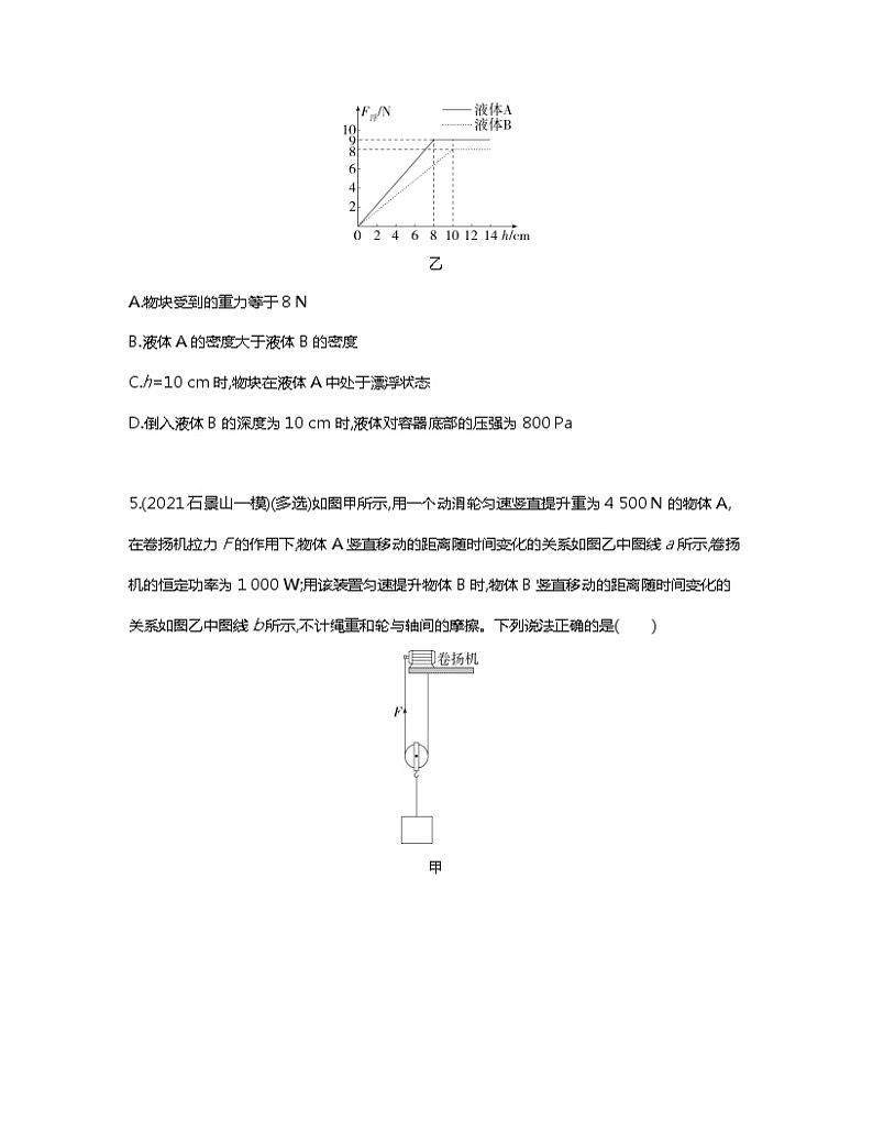 【中考物理】2023届北京市第二轮复习分类专题—力学图表信息（提升篇）含解析第3页