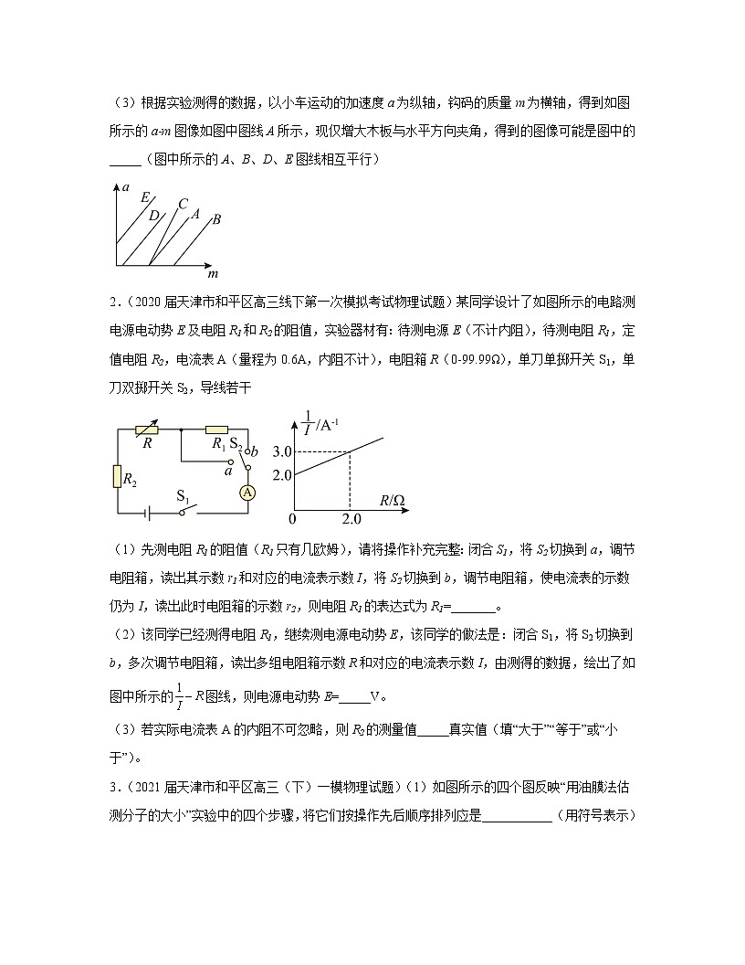 【中考物理】2020-2022近三年天津市和平区第一轮专项复习—实验题（含解析）第2页